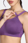 Zelocity High Impact Quick Dry Sports Bra - Sunset Purple — thumbnail 6